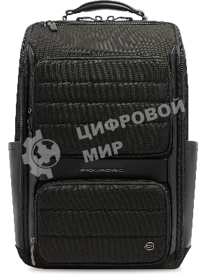 Рюкзак мужской Piquadro Oberon CA7279W150/N черный нейлон/натур.кожа
