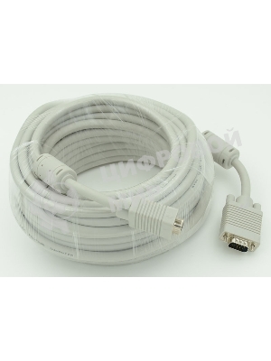 Кабель VGA DB15 (m)/DB15 (m) 30м феррит.кольца (CABLE30)