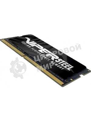 Оперативная память Patriot Steel Series, DDR4, 16GB (1x16 GB), 3200 MHz, CL22, радиатор, черный, SO-DIMM