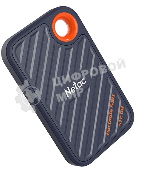 Внешний SSD Netac ZX20, 512 Gb, USB 3.2 Gen 2x2 Type-C, R/W 2000/1800, черный