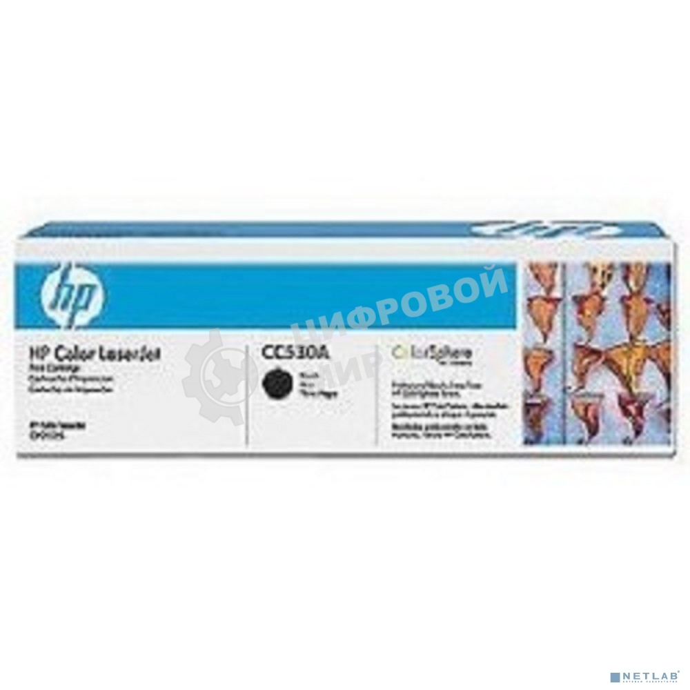 Картридж лазерный HP CC530A черный для LJ CP2025/CM2320 3500 стр.