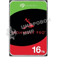 Жесткий диск Seagate SATA-III 16Tb ST16000NT001 NAS Ironwolf Pro 512E (7200rpm) 256Mb 3.5