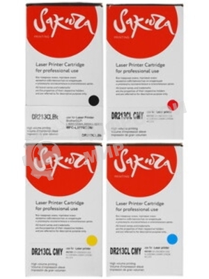 Блок фотобарабана Sakura DR213CL для Brother DCP-L3550CDW/DCP-L3550/HL-L3230CDW/HL-L3230/MFC-L3770CDW/MFC-L3770, 18 000 к. (в комплекте поставляется 4 сменных элемента для фотобарабана Brother DR213CL)