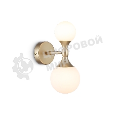 Настенный светильник Ambrella light LH51053/2 GD/FR золото/белый матовый G9*2 max 28W 120*195*300