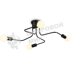Светильник Ambrella light TR8022/4 BK черный E27*4 max 40W D715*205