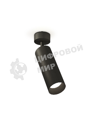 Светильник Ambrella Light XM6343002 SBK/PBK черный песок/черный полированный MR16 GU5.3 (A2210, C6343, N6131)