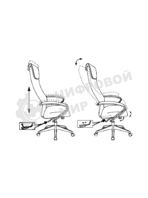 Кресло Бюрократ CH-607 TW-01 черный, сетка, подголовник