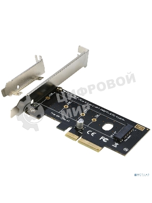 Переходник ORIENT C300E PCI-E 4x->M.2 M-key NVMe SSD, тип 2230/2242/2260/2280, планки крепления в комплекте (31100)