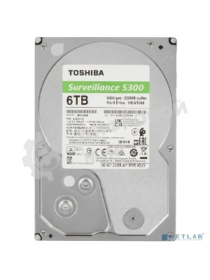 Жесткий диск Toshiba 6Tb SATA-III Surveillance S300 (5400rpm) 256Mb 3.5