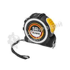 Рулетка Selbstfixierung, 5м x 25мм, магнитный двухсторонний зацеп, нейлон, двухсторонняя шкала, автоматическая фиксация Kranz