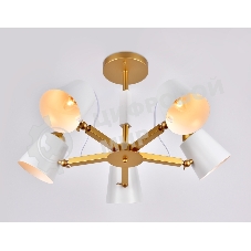 Светильник Ambrella light TR3101/5 WH/GD белый/золото E14 max 40W D680*370
