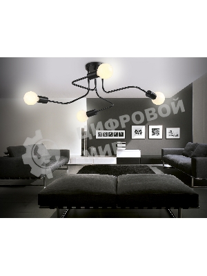 Светильник Ambrella light TR8022/4 BK черный E27*4 max 40W D715*205