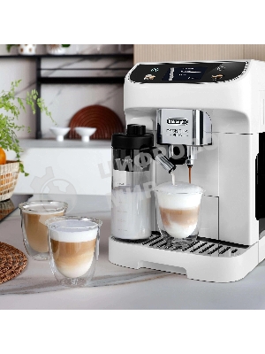 Кофемашина автоматическая DeLonghi ECAM 320.60 W белый, исп. кофе - молотый/зерновой, 1.9 л, 1450 Вт, 15 Бар.