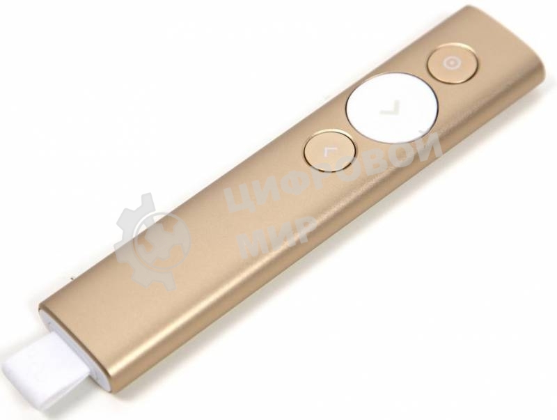 Презентер беспроводной Logitech Spotlight золотистый, радиоканал, USB, кнопки - 3