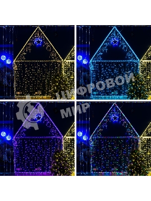 Дюралайт Neon-night LED, свечение с динамикой (2W) - RGb Ø13мм, 36LED/м, 6м