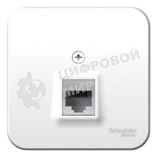 Розетка компьютерная ОП Blanca RJ45 кат.5e изол. пласт. бел. SchE BLNIA045001