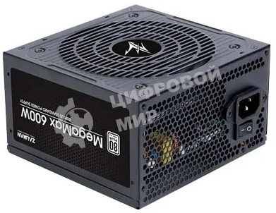Блок питания Zalman ZM600-TXII V2 Retail, 600Вт, 80 PLUS, 120мм, черный