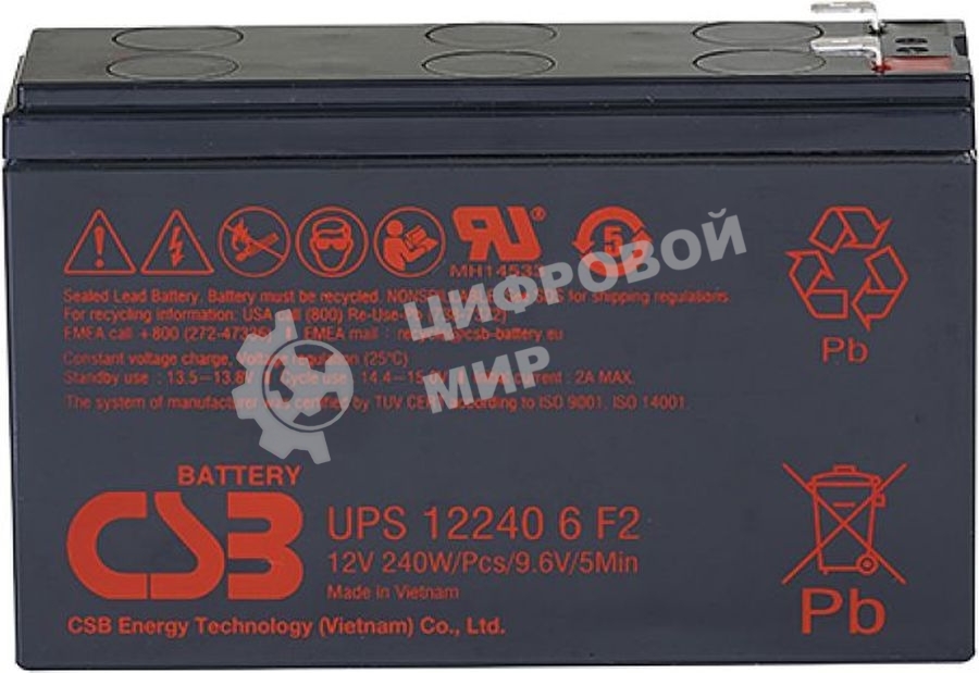 Батарея для ИБП CSB UPS122406 12В 240Вт