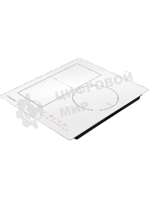 Индукционная варочная панель Maunfeld CVI453SBWH Inverter, конфорок: 3 шт., стеклокерамика, независимая, белый