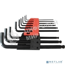 Ключи шестигранные FIT IT средние с шаром, 1,5 - 10 мм 9 шт. CrV 64195