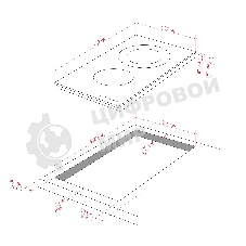 Варочная панель Kuppersberg, Hi-Light, High-Tech, 30 см, 2 конфорки, 9 уровней мощности, таймер, автоматическое отключение, индикация остаточного тепла, сенсорное управление, черный