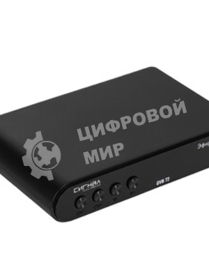 Ресивер эфирный цифровой DVB-T2 HD HD-555 пластик, дисплей, Эфир