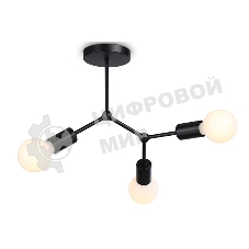 Светильник Ambrella light TR8027/3 BK черный E27*3 max 40W D400*390