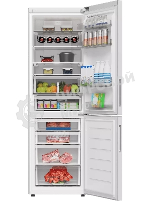 Холодильник Haier C4F637CWRGU1 белый двухкамерный 235/115л морозилка снизу, No Frost