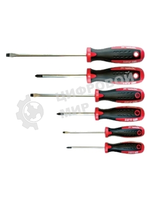 Набор отверток Matrix сталь s2 двухкомпонентные рукоятки 6шт