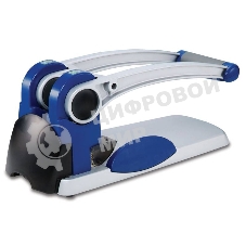 Дырокол Kw-Trio Heavy Duty 9550, до 300 листов, металл синий/серебристый, отверстий: 2, с линейкой