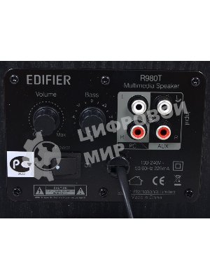 Колонки Edifier R980T темное дерево/черный Активные, 2 x 12W RMS, 70-18000Гц, дерево
