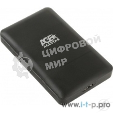Внешний корпус для HDD/SSD AgeStar 3UBCP3 SATA пластик черный 2.5