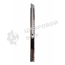 Нож с сегментированным лезвием Rexant 9 мм, корпус металлический, c клипсой