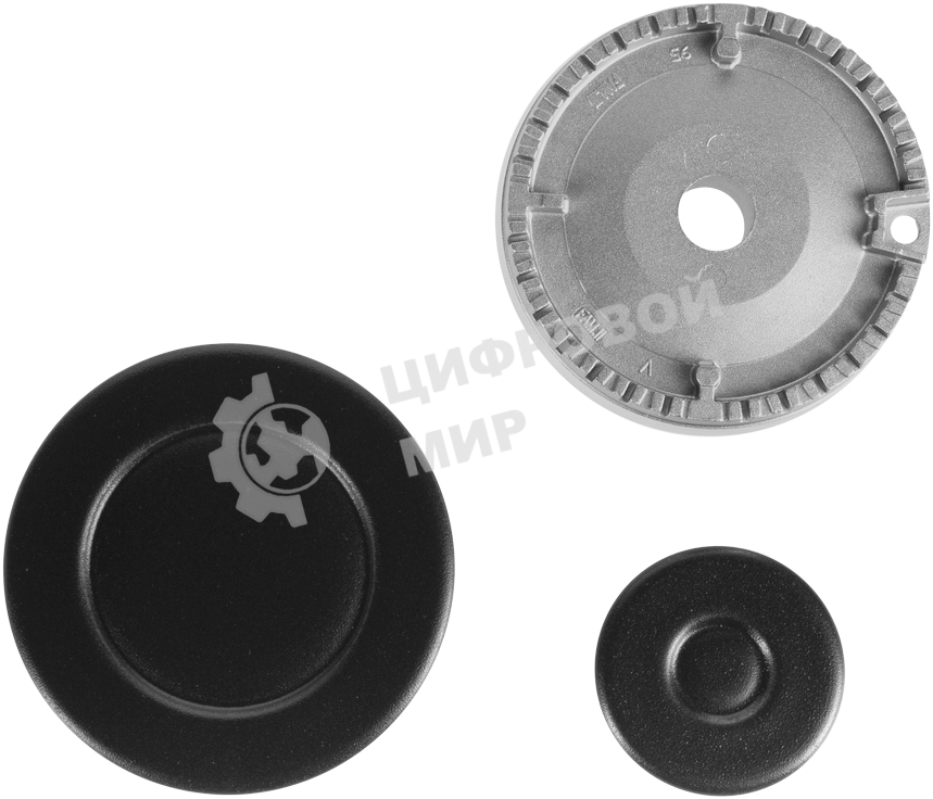 Газовая варочная панель Maunfeld EGHE.64.3STS-EB/G, 4 конфорки, эмалированная сталь, черный