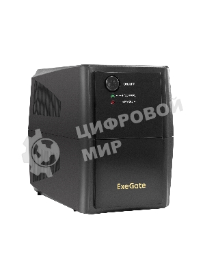 Источник бесперебойного питания ExeGate SpecialPro UNB-500.LED.AVR.4C13 500VA/300W, LED, AVR, 4*C13, черный