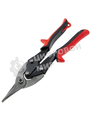 Ножницы по металлу Matrix 250мм пряморежущие обрезиненныерукоятки