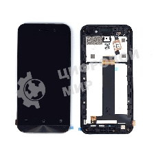 Дисплей для Asus ZenFone Go ZB452KG черный с рамкой