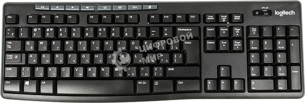 Комплект клавиатура + мышь Logitech MK270 русская раскладка (оригинальная гравировка)