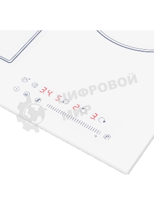 Индукционная варочная панель Maunfeld CVI453SBWH Inverter, конфорок: 3 шт., стеклокерамика, независимая, белый