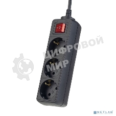 Сетевой удлинитель Perfeo с кнопкой 