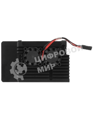 Корпус ACD RA503 Aluminum Case with Double Fans for Raspberry Pi 4B, черный