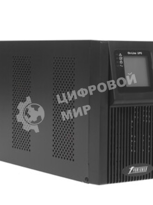 Источник бесперебойного питания PowerMan Online 1000 PLUS (1000ВА/800Вт, Online-Double conversion/LCD Display/USB/Software/RJ11/45,RS-232)