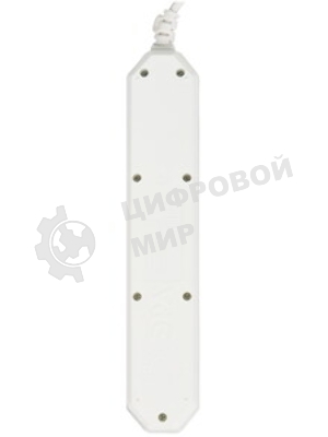 Сетевой фильтр ЭРА USF-5es-3m-W, 3 м, белый
