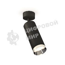 Светильник Ambrella Light XM6343003 SBK/PSL черный песок/серебро полированное MR16 GU5.3 (A2210, C6343, N6132)