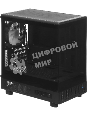 Корпус ACCORD ACC-ZM3B Black, Mini-Tower, чёрный, 1 x 120 мм