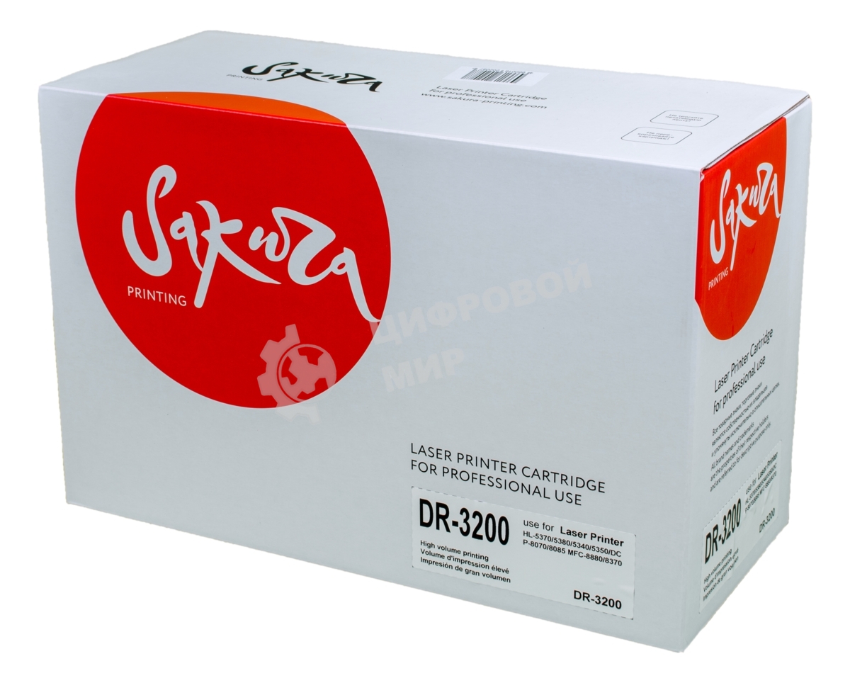 Фотобарабан Sakura DR3200 для Brother HL-5370/5380/5340/5350 DCP-8070/8085 MFC-8880/8370, 25000 к.