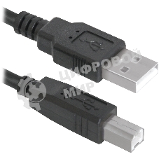 Кабель Defender USB04-06p.bagКабель USB 2.0 для соед. 1.8м AM/BM, пакет