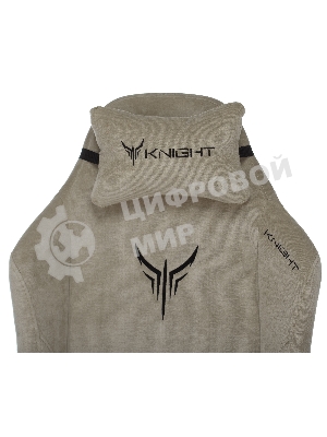 Кресло игровое Бюрократ Knight N1 Fabric бежевый Light-21, с подголов. крестовина металл