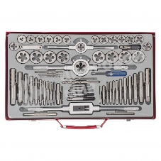 Набор метчиков и плашек Matrix М2-М20, 65 шт., метал. кейс