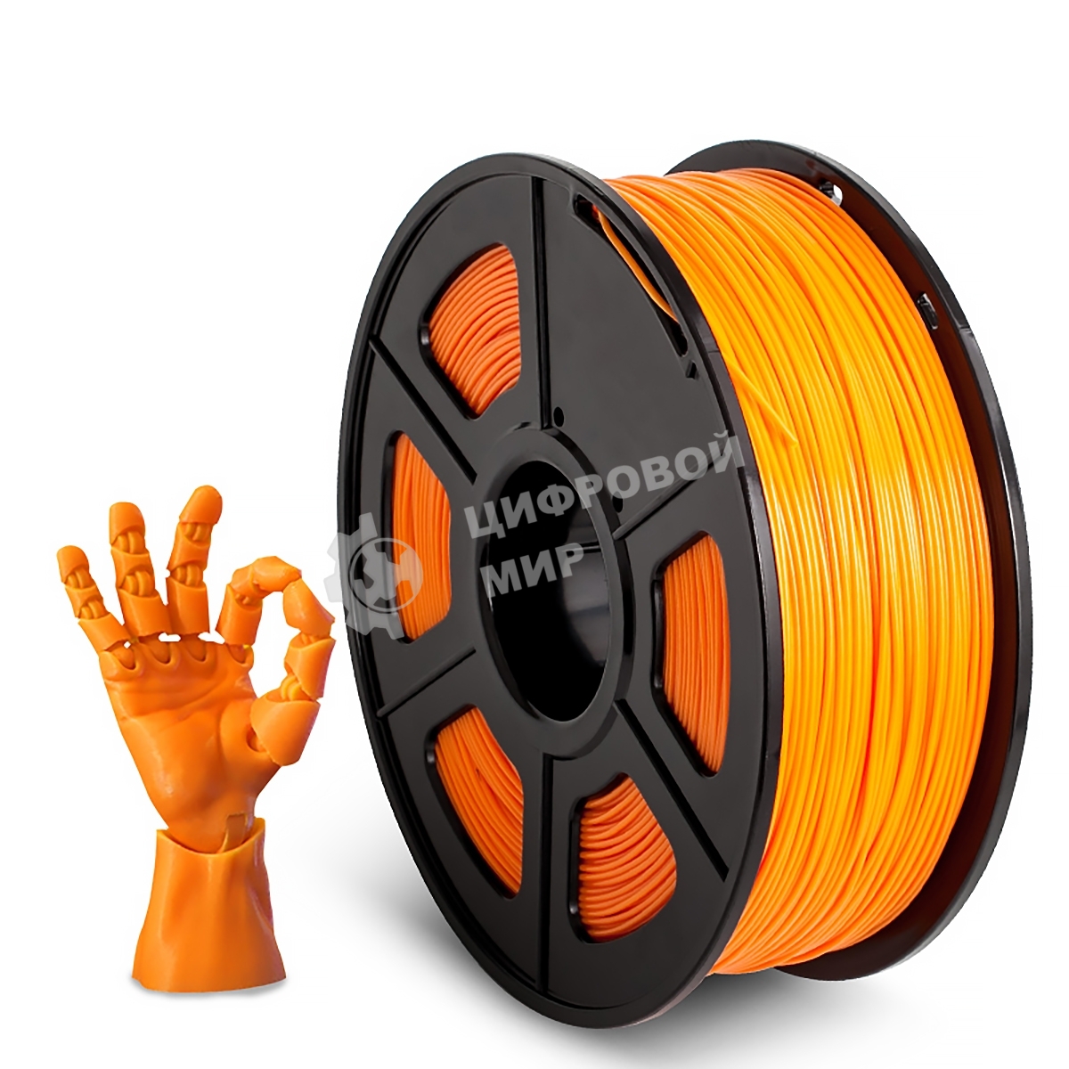 Филамент NVPrint ABS Orange для 3D печати диаметр 1.75мм длина 330 метров масса 1 кг